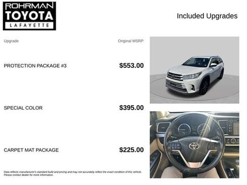 Used 2017 Toyota Highlander XLE w/ Protection Package #3 AWD/4WD image 4