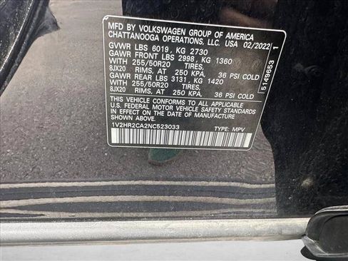 Used 2022 Volkswagen Atlas SE AWD/4WD image 13