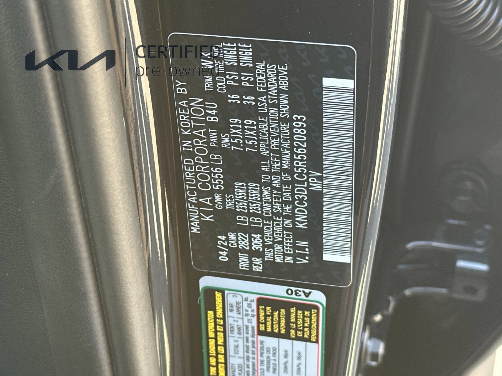 Certified 2024 Kia EV6 Light AWD/4WD image 30
