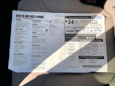 New 2026 Volvo XC90 B5 Plus w/ Protection Package Premier AWD/4WD image 15