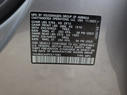 Used 2023 Volkswagen Atlas SE w/ Panoramic Sunroof Package FWD image 33