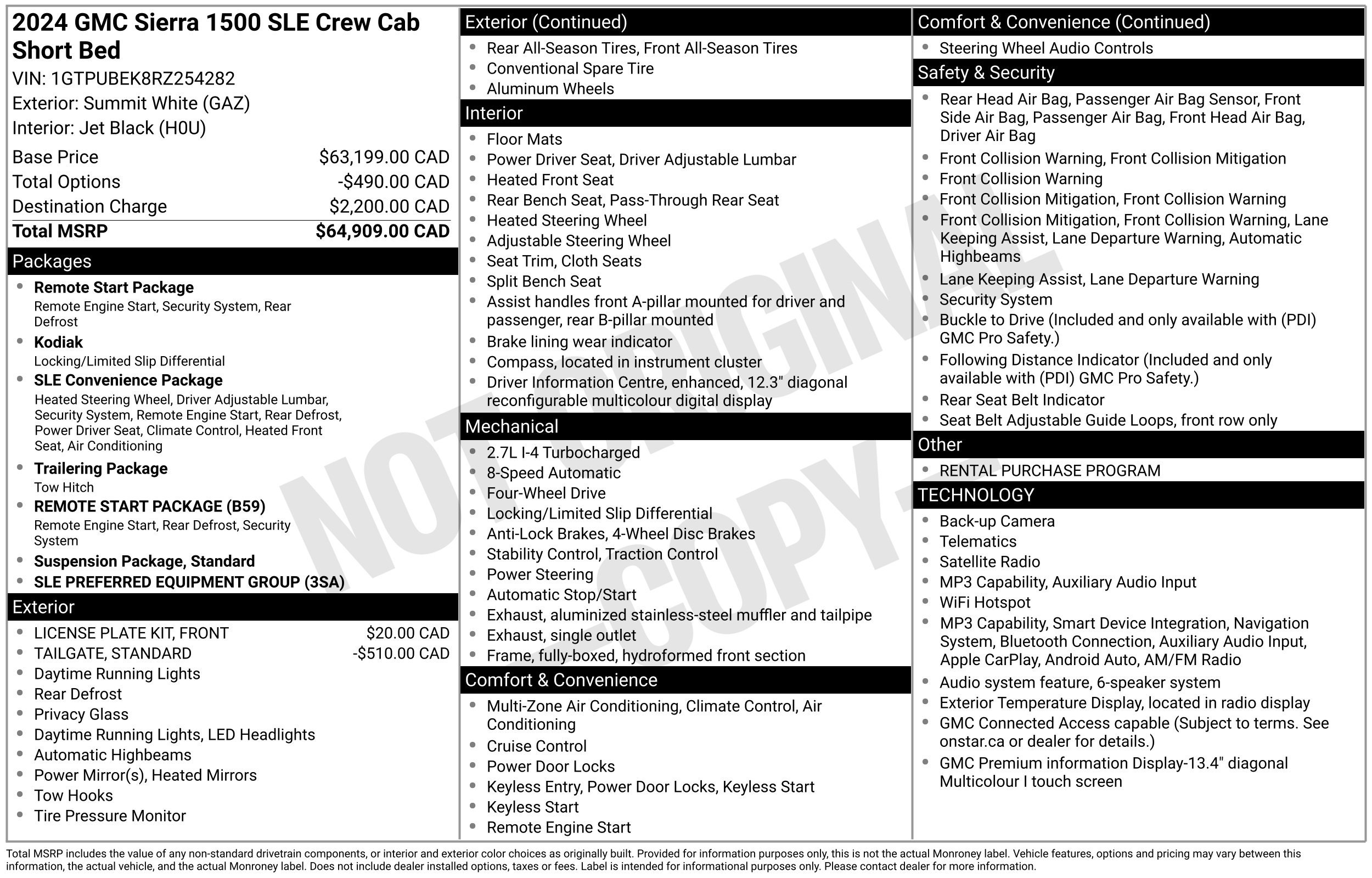 Used 2024 GMC Sierra 1500 SLE AWD/4WD image 2