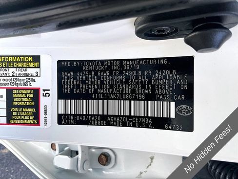 Used 2020 Toyota Camry LE w/ Convenience Package FWD image 29