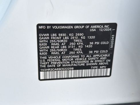 Used 2025 Volkswagen Atlas SE AWD/4WD image 27