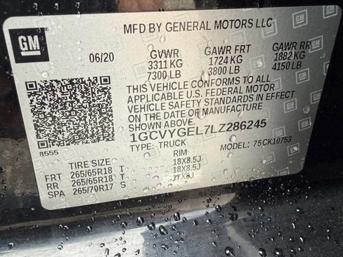 Used 2020 Chevrolet Silverado 1500 LTZ w/ LTZ Plus Package AWD/4WD image 17