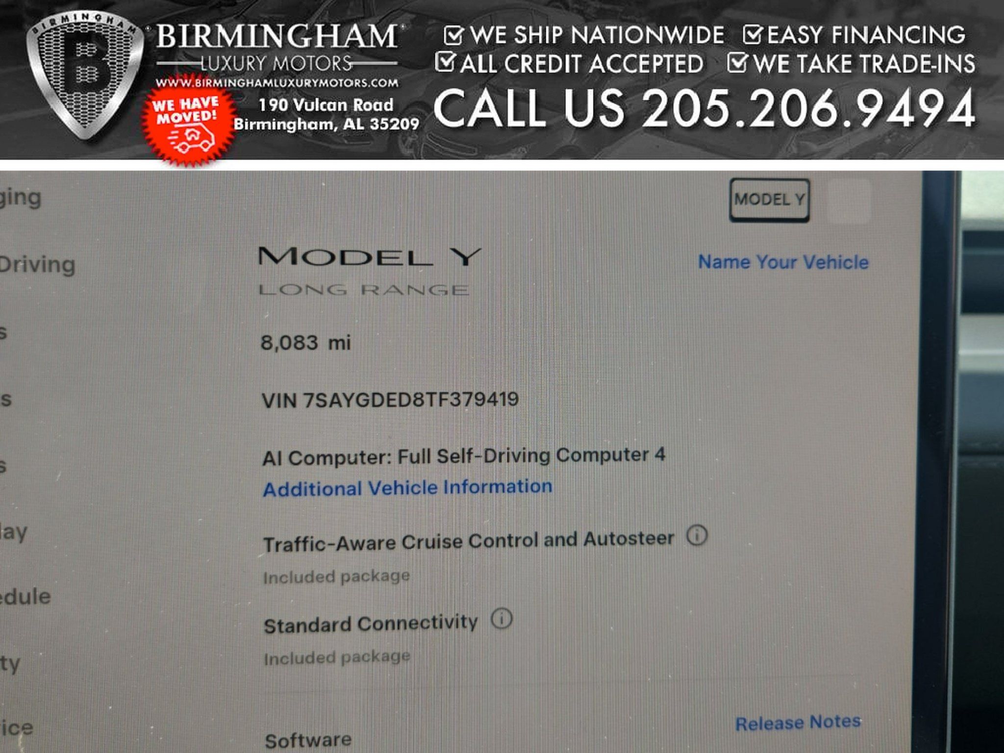 Used 2026 Tesla Model Y Long Range RWD image 2