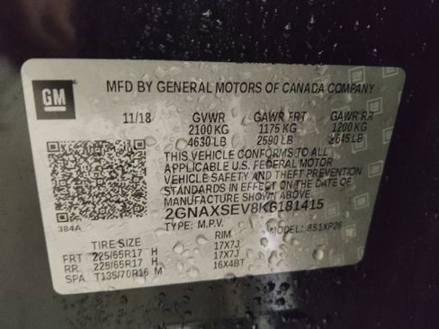 Used 2019 Chevrolet Equinox LS w/ LPO, Cargo Package image 33