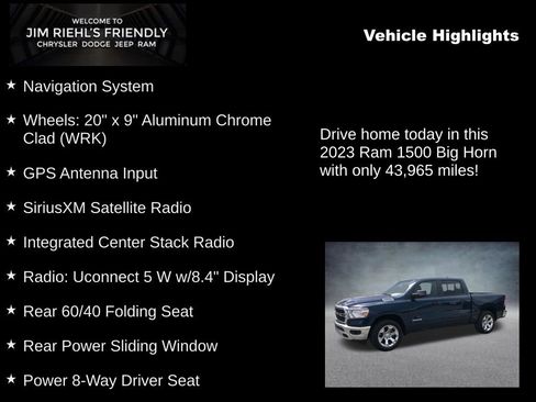 Certified 2023 RAM 1500 Big Horn AWD/4WD image 5