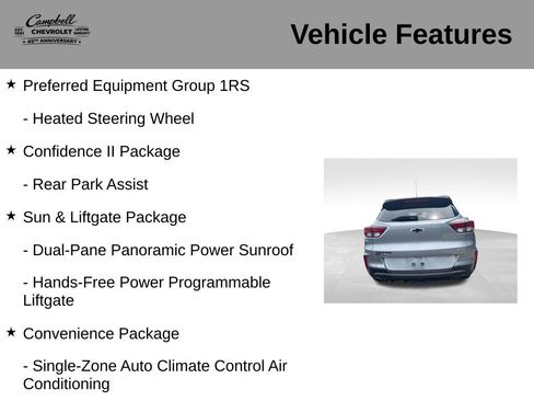 Used 2023 Chevrolet TrailBlazer RS w/ Sun and Liftgate Package AWD/4WD image 5