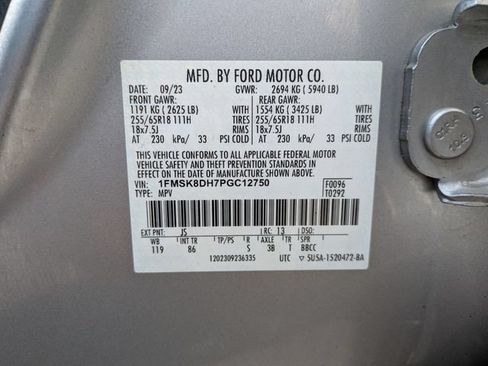 Certified 2023 Ford Explorer XLT AWD/4WD image 26