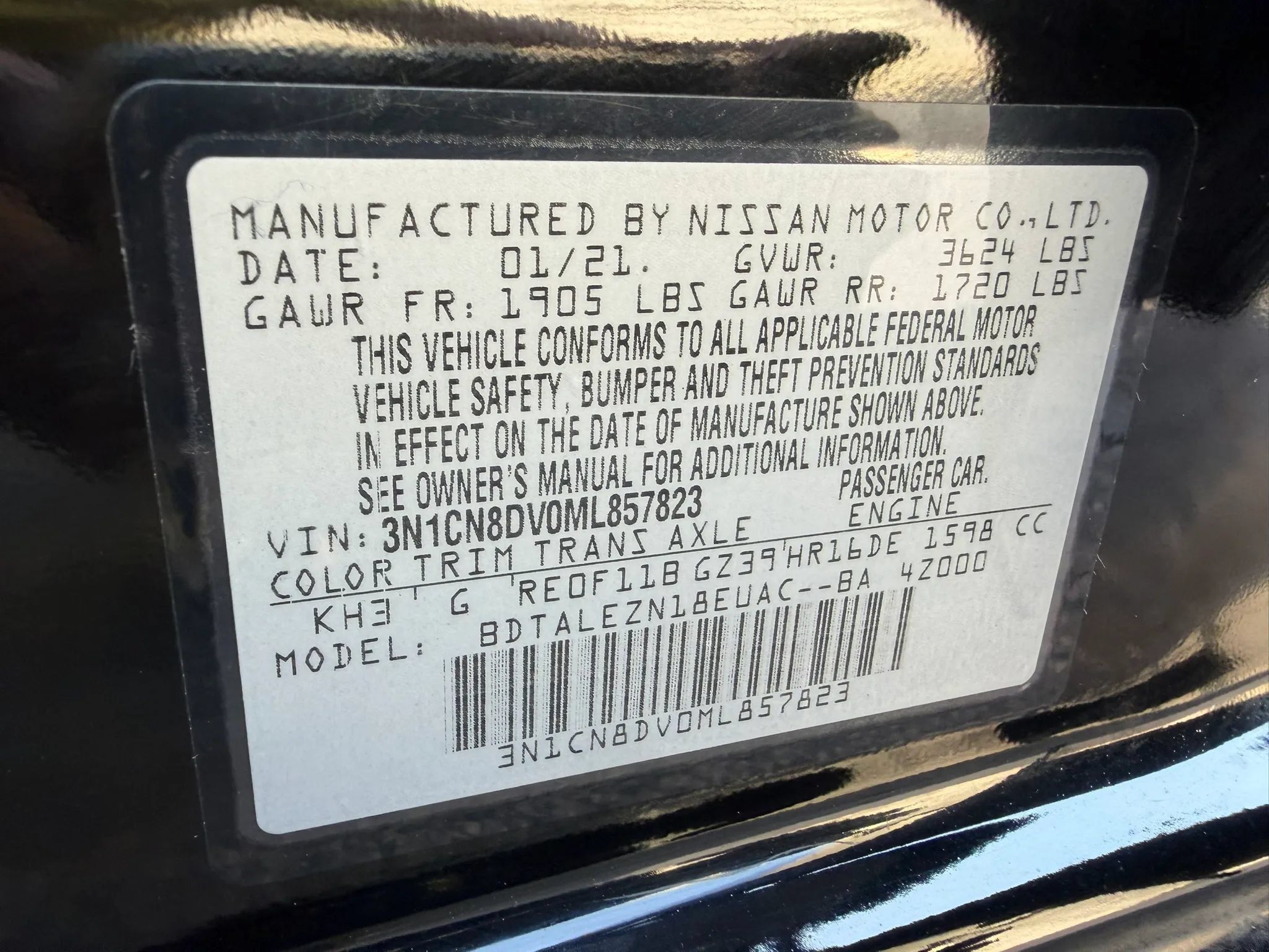 Used 2021 Nissan Versa S FWD image 25