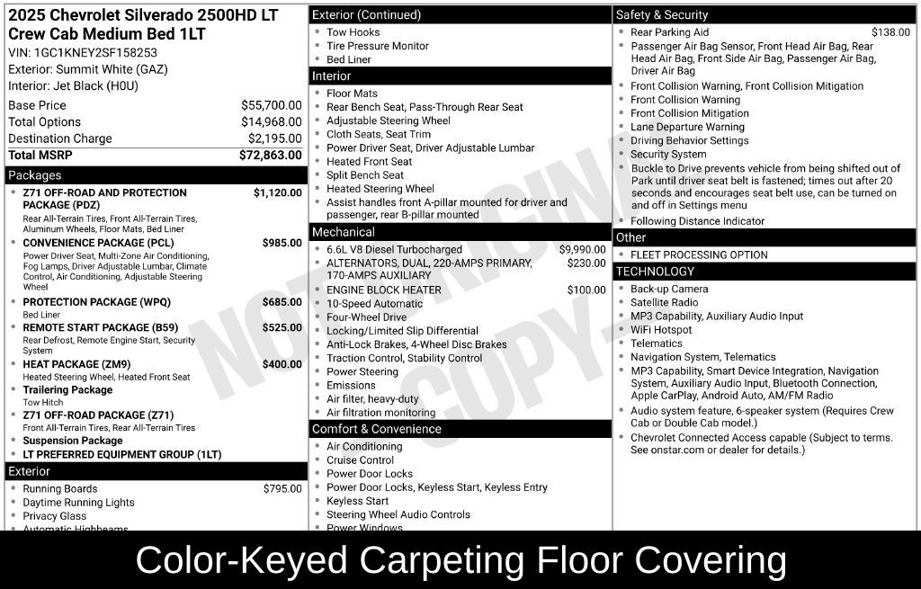 Used 2025 Chevrolet Silverado 2500 LT AWD/4WD image 37