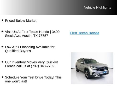 Used 2022 Volkswagen Atlas SE FWD image 9