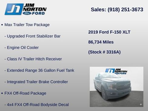 Used 2019 Ford F150 XLT w/ Equipment Group 302A Luxury AWD/4WD image 15
