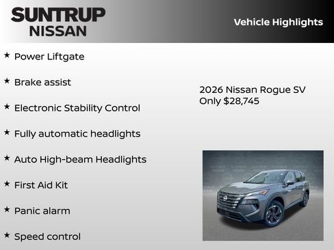 New 2026 Nissan Rogue SV image 30