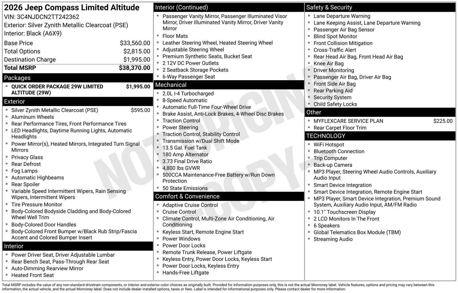 New 2026 Jeep Compass Limited AWD/4WD image 32