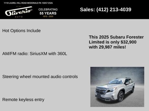 Used 2025 Subaru Forester Limited AWD/4WD image 5