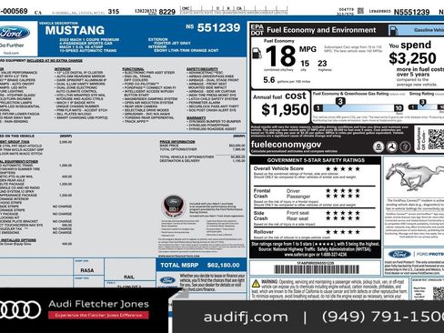 Used 2022 Ford Mustang Mach 1 w/ Equipment Group 700A image 3