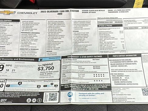 Certified 2023 Chevrolet Silverado 1500 Custom w/ LPO, Dark Essentials Package image 32