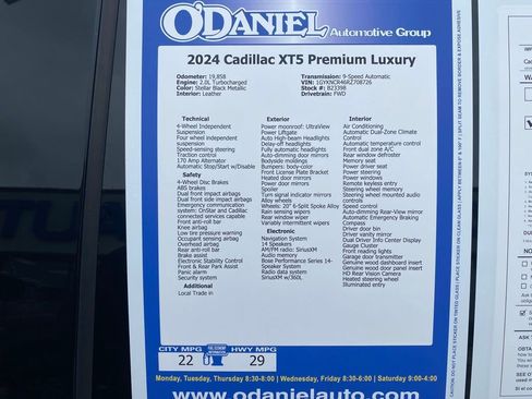 Used 2024 Cadillac XT5 Premium Luxury image 33
