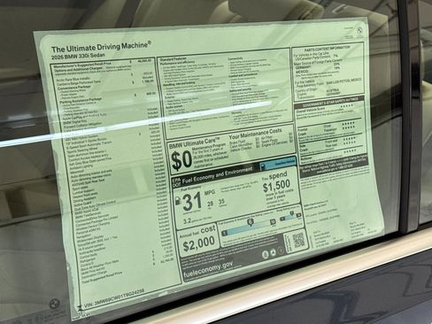 New 2026 BMW 330i Sedan w/ Convenience Package RWD image 29