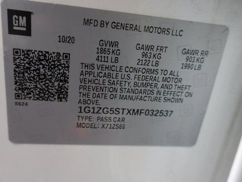 Used 2021 Chevrolet Malibu RS w/ LPO, Floor Liner Package image 30