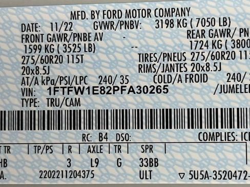 Used 2023 Ford F150 Lariat w/ Equipment Group 502A High AWD/4WD image 61