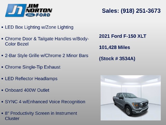 Used 2021 Ford F150 XLT w/ Equipment Group 302A High AWD/4WD image 16