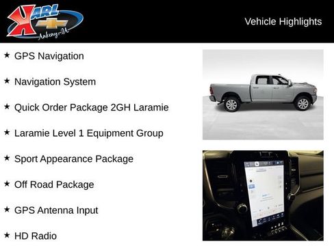 Used 2024 RAM 2500 Laramie w/ Sport Appearance Package AWD/4WD image 2