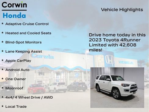Used 2023 Toyota 4Runner Limited AWD/4WD image 6