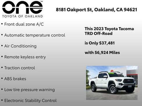 Certified 2023 Toyota Tacoma TRD Off-Road image 6