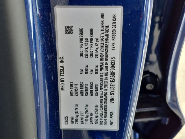 Used 2025 Tesla Model 3 Long Range RWD image 26