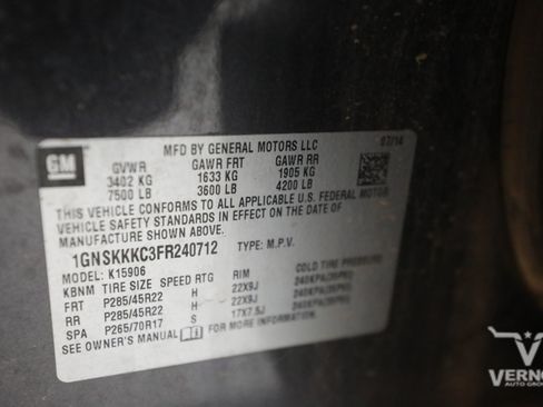 Used 2015 Chevrolet Suburban LTZ AWD/4WD image 14