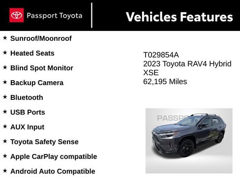 Used 2023 Toyota RAV4 XSE w/ XSE Grade Weather Package image 5