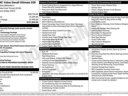 Used 2024 GMC Yukon Denali Ultimate AWD/4WD image 3