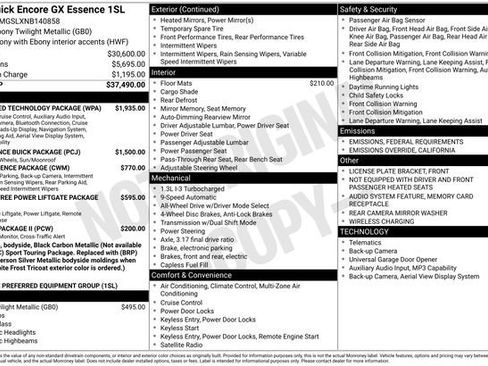 Certified 2022 Buick Encore GX Essence w/ Advanced Technology Package image 7