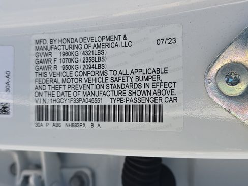 Used 2023 Honda Accord EX image 36
