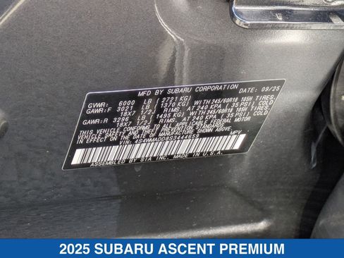 Certified 2025 Subaru Ascent Premium image 30