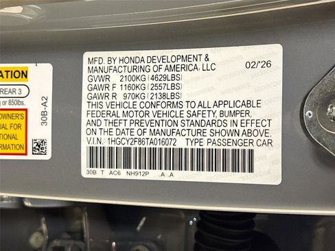 New 2026 Honda Accord Touring image 31