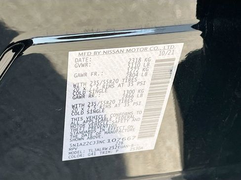 Used 2022 Nissan Murano SL w/ SL Moonroof Package image 32