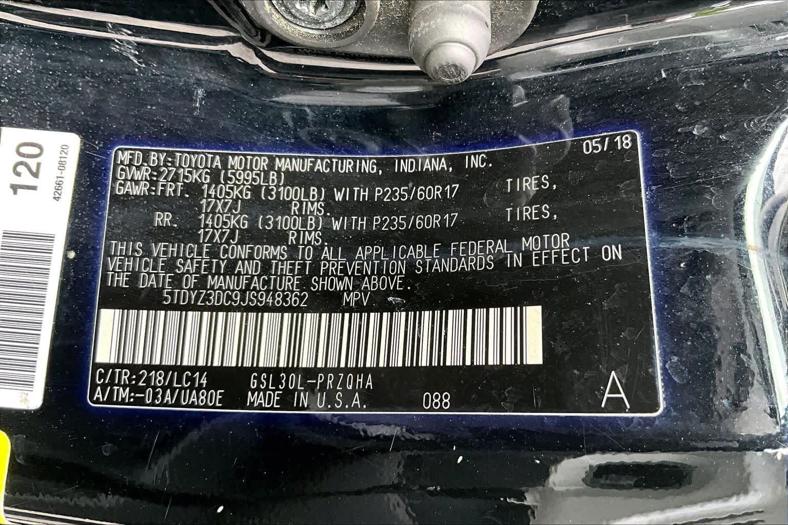 Used 2018 Toyota Sienna XLE w/ XLE Navigation Package FWD image 34