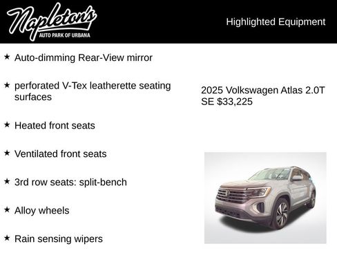 Used 2025 Volkswagen Atlas SE image 9