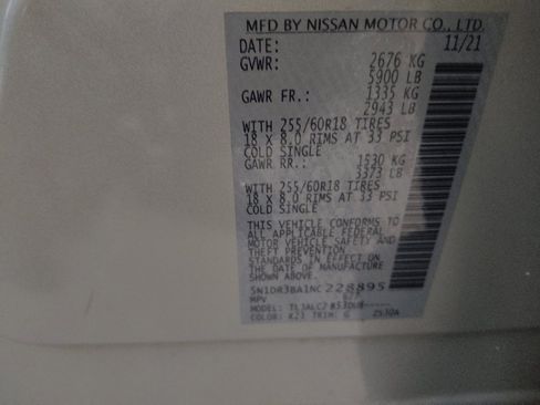 Used 2022 Nissan Pathfinder SV FWD image 33