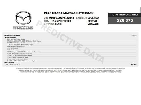 Used 2023 MAZDA MAZDA3 s FWD image 2