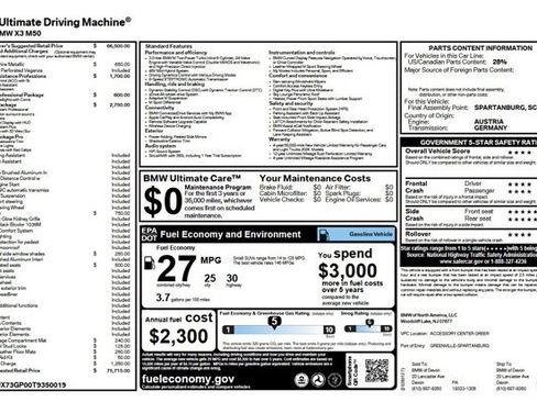 Used 2026 BMW X3 M50 w/ Premium Package image 1