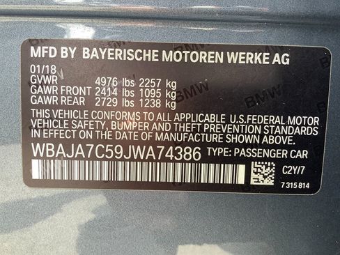 Used 2018 BMW 530i xDrive w/ Premium Package AWD/4WD image 29