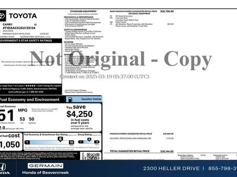 Used 2025 Toyota Camry LE image 31