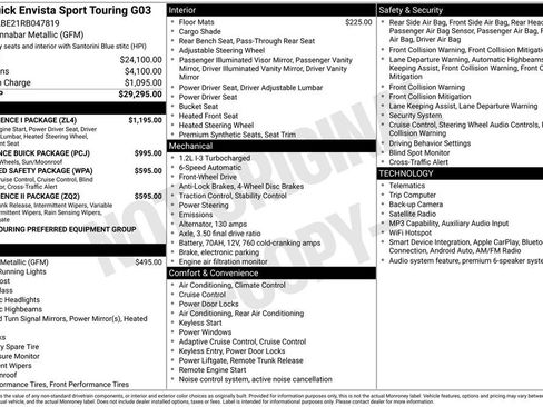 Used 2024 Buick Envista Sport Touring w/ Convenience I Package FWD image 2