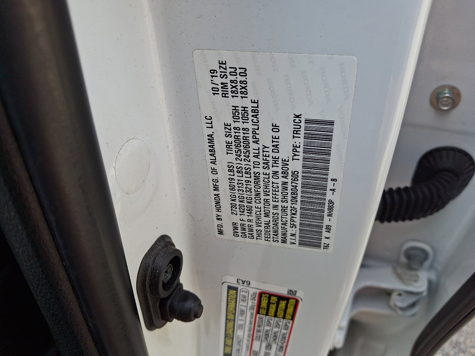 Used 2019 Honda Ridgeline Sport image 27