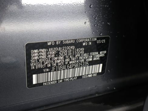 Used 2023 Subaru WRX Limited AWD/4WD image 73